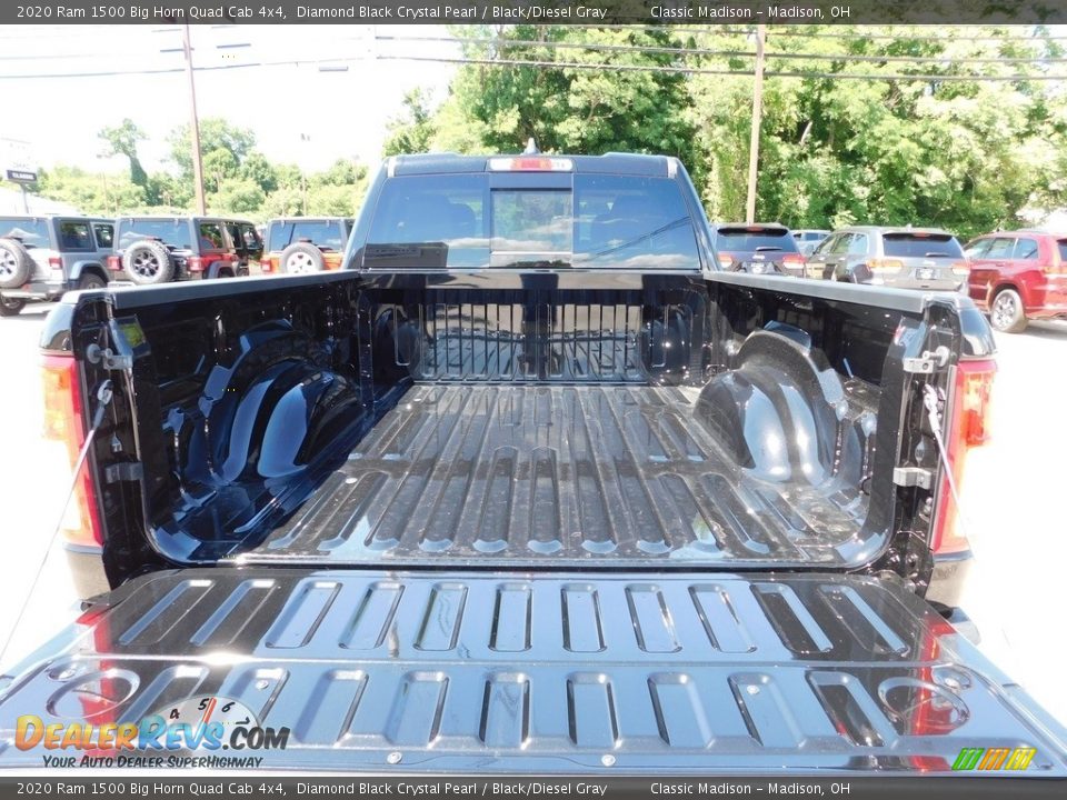 2020 Ram 1500 Big Horn Quad Cab 4x4 Diamond Black Crystal Pearl / Black/Diesel Gray Photo #14
