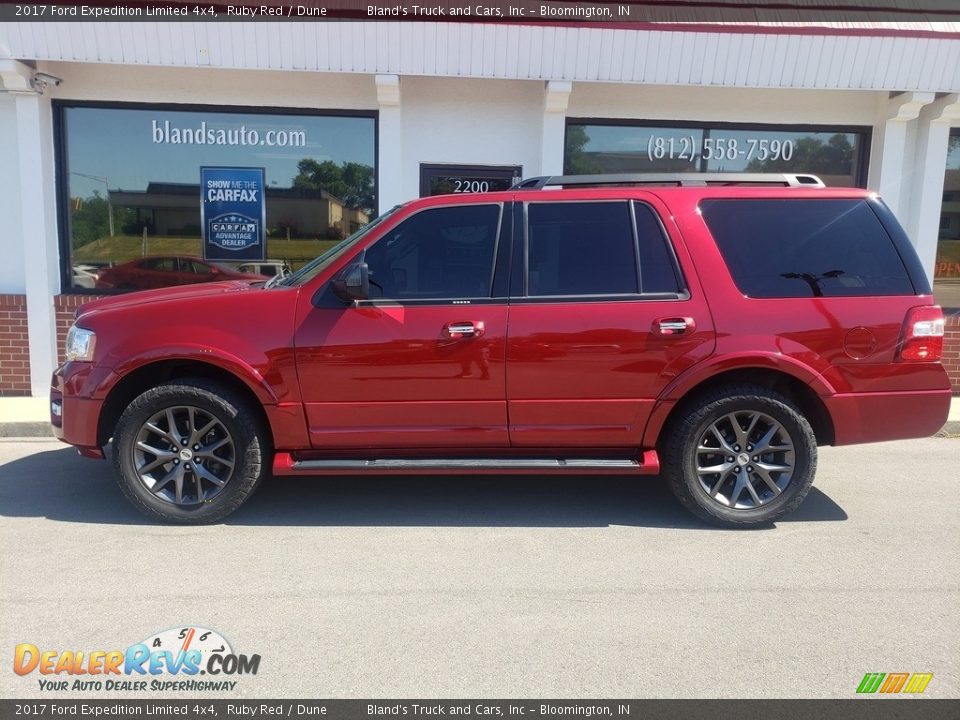 2017 Ford Expedition Limited 4x4 Ruby Red / Dune Photo #1
