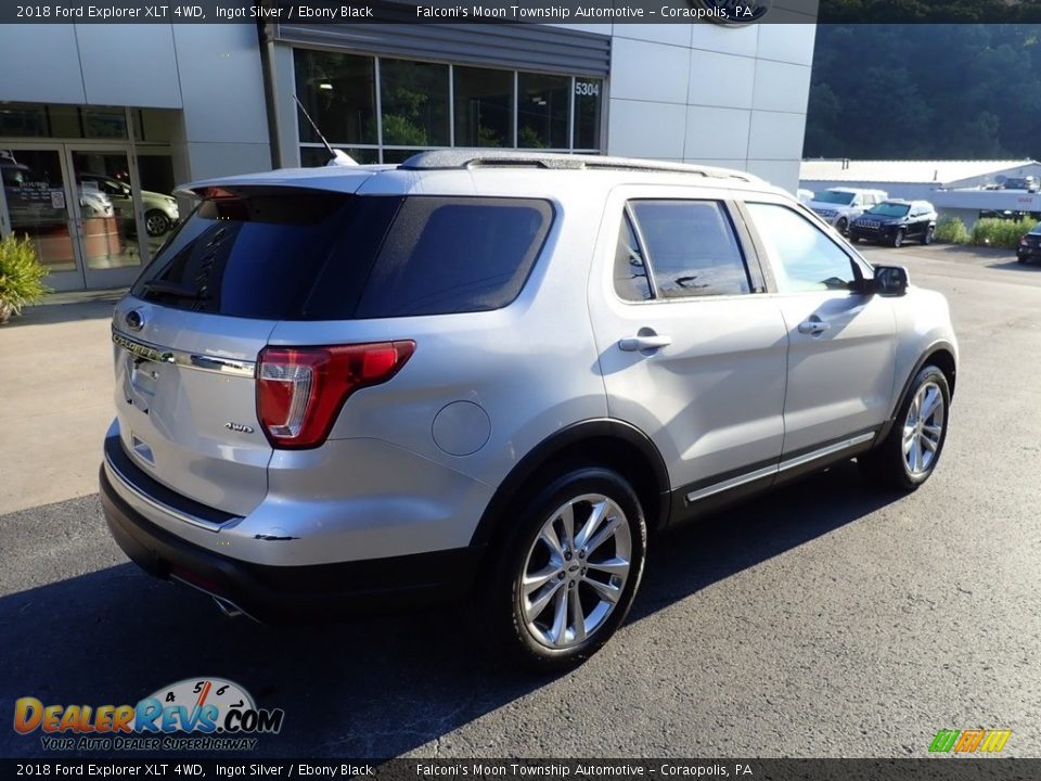 2018 Ford Explorer XLT 4WD Ingot Silver / Ebony Black Photo #2