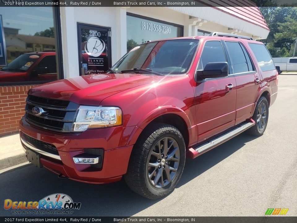 2017 Ford Expedition Limited 4x4 Ruby Red / Dune Photo #2