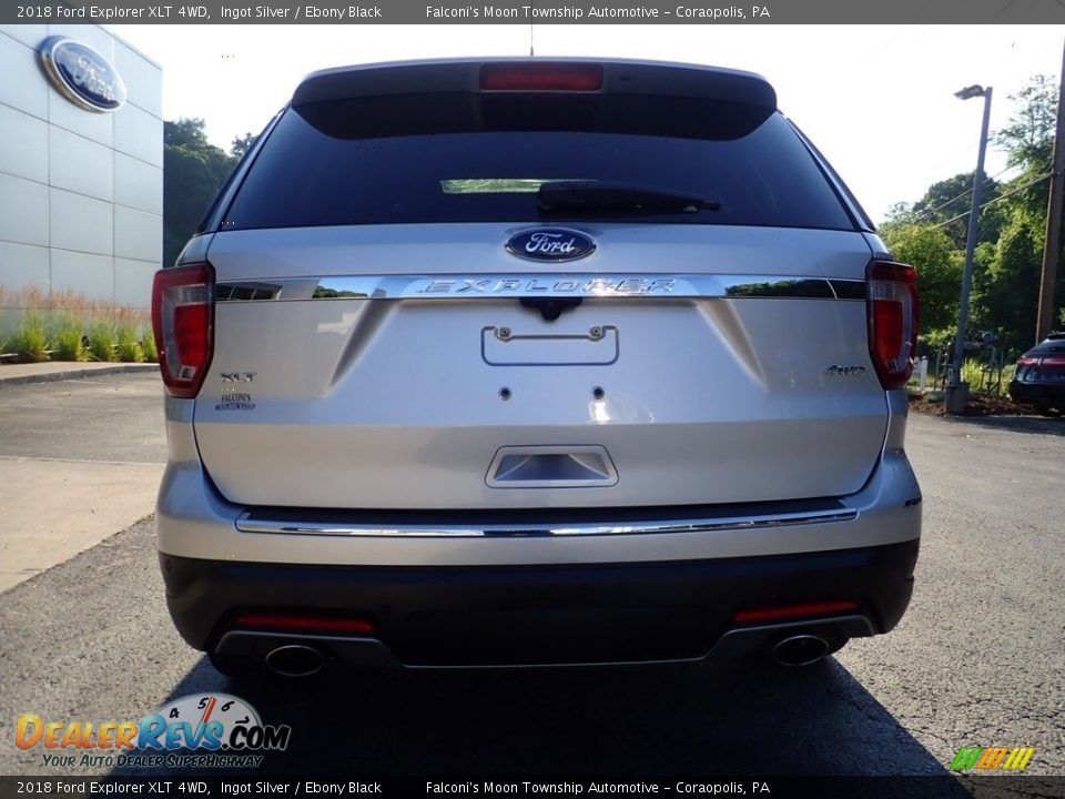 2018 Ford Explorer XLT 4WD Ingot Silver / Ebony Black Photo #3