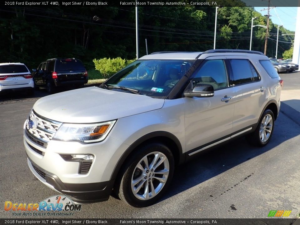 2018 Ford Explorer XLT 4WD Ingot Silver / Ebony Black Photo #7