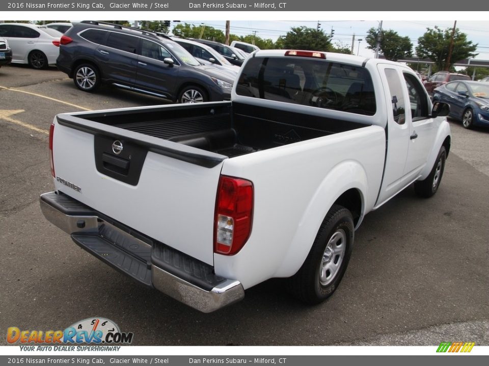 2016 Nissan Frontier S King Cab Glacier White / Steel Photo #5