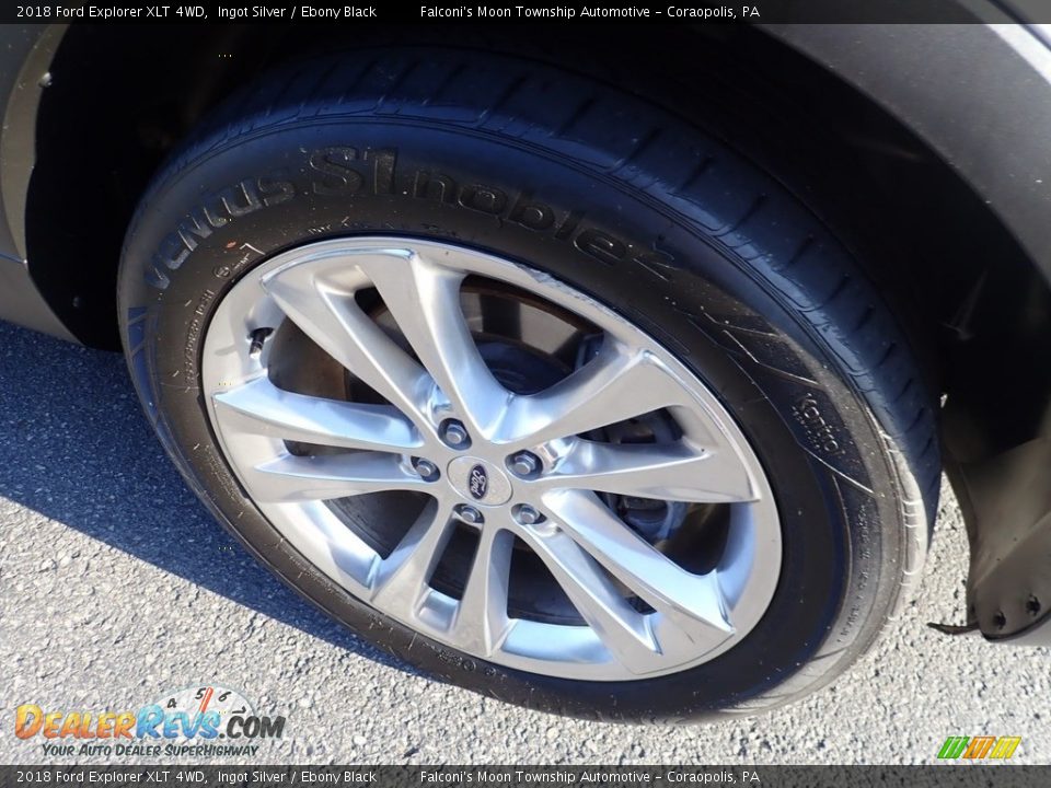 2018 Ford Explorer XLT 4WD Ingot Silver / Ebony Black Photo #10