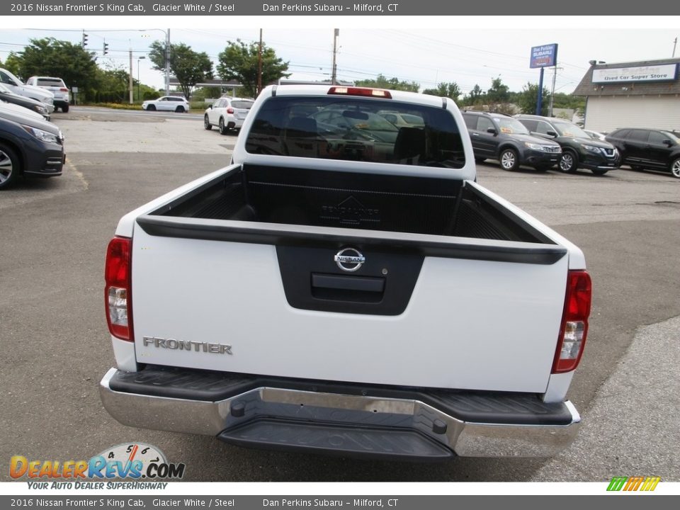 2016 Nissan Frontier S King Cab Glacier White / Steel Photo #6