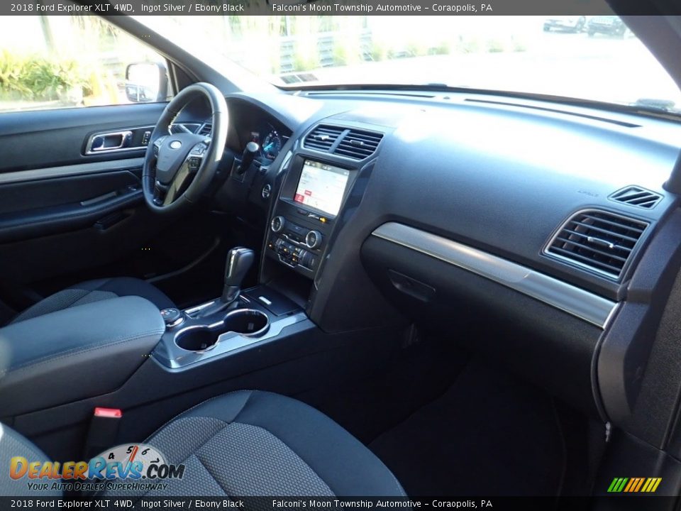2018 Ford Explorer XLT 4WD Ingot Silver / Ebony Black Photo #12
