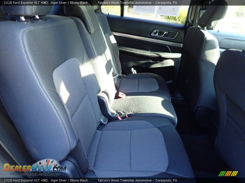 2018 Ford Explorer XLT 4WD Ingot Silver / Ebony Black Photo #14