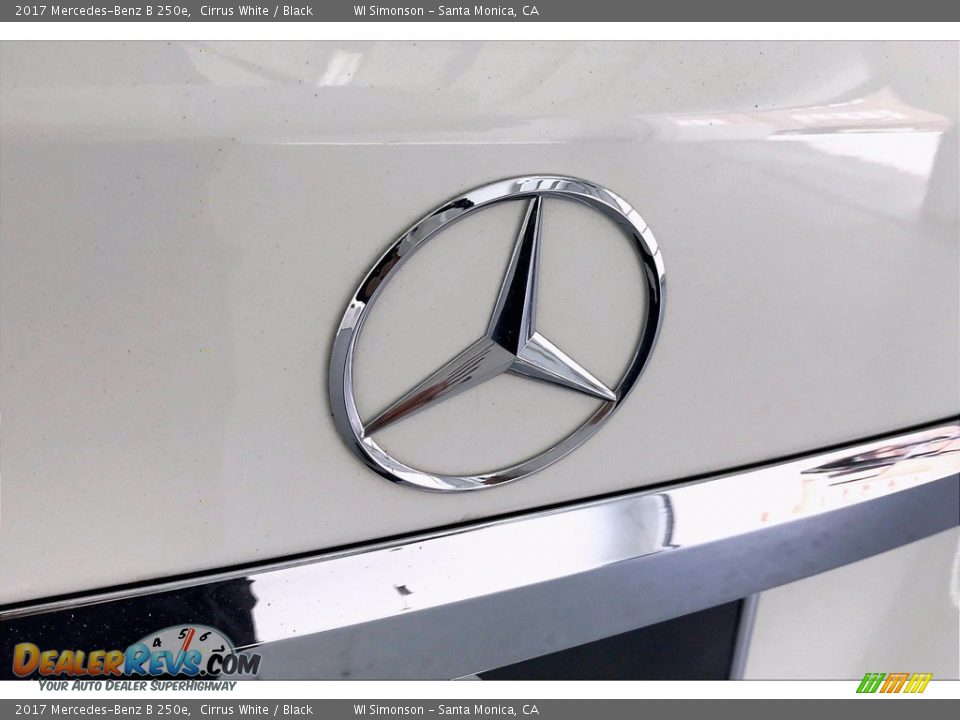 2017 Mercedes-Benz B 250e Cirrus White / Black Photo #7