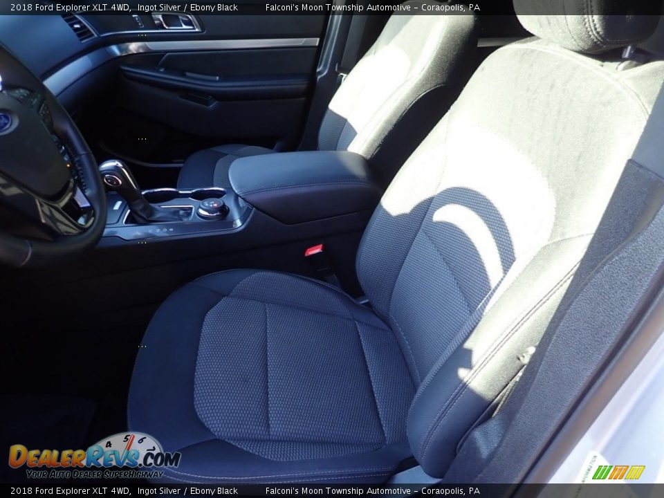 2018 Ford Explorer XLT 4WD Ingot Silver / Ebony Black Photo #16