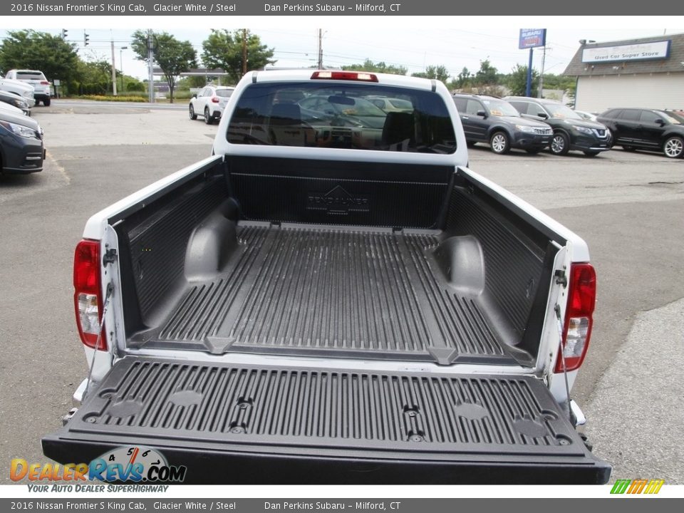 2016 Nissan Frontier S King Cab Glacier White / Steel Photo #12