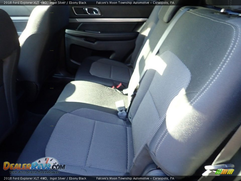 2018 Ford Explorer XLT 4WD Ingot Silver / Ebony Black Photo #17