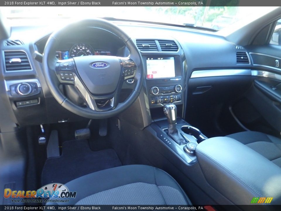 2018 Ford Explorer XLT 4WD Ingot Silver / Ebony Black Photo #18
