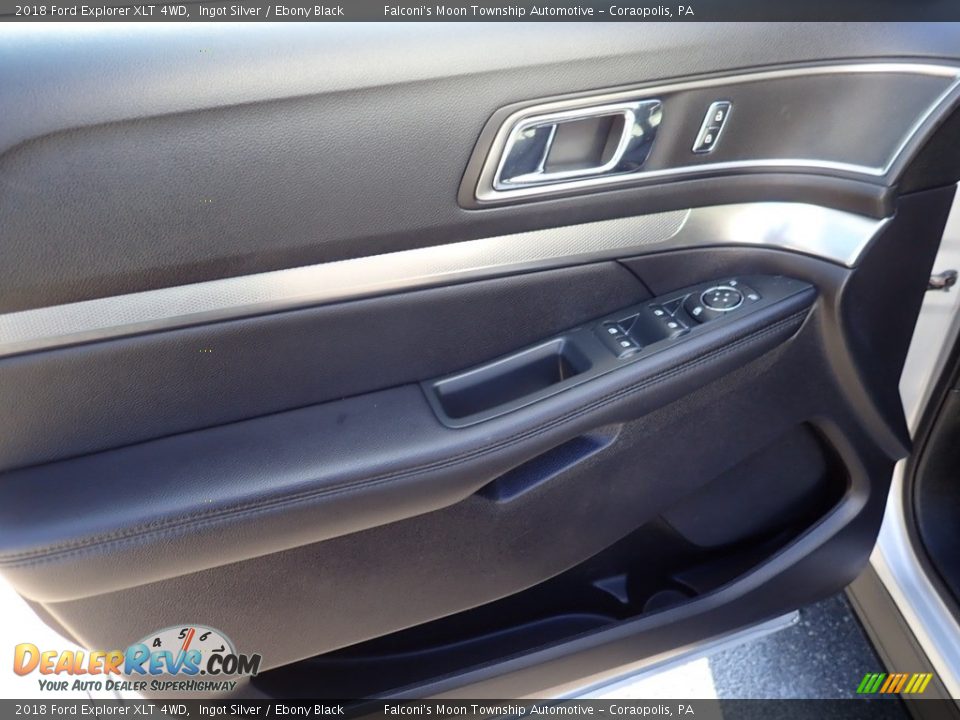 2018 Ford Explorer XLT 4WD Ingot Silver / Ebony Black Photo #19