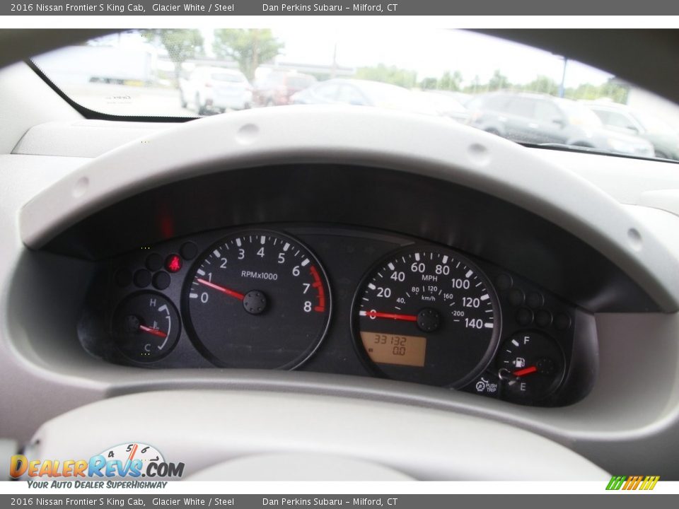 2016 Nissan Frontier S King Cab Glacier White / Steel Photo #15
