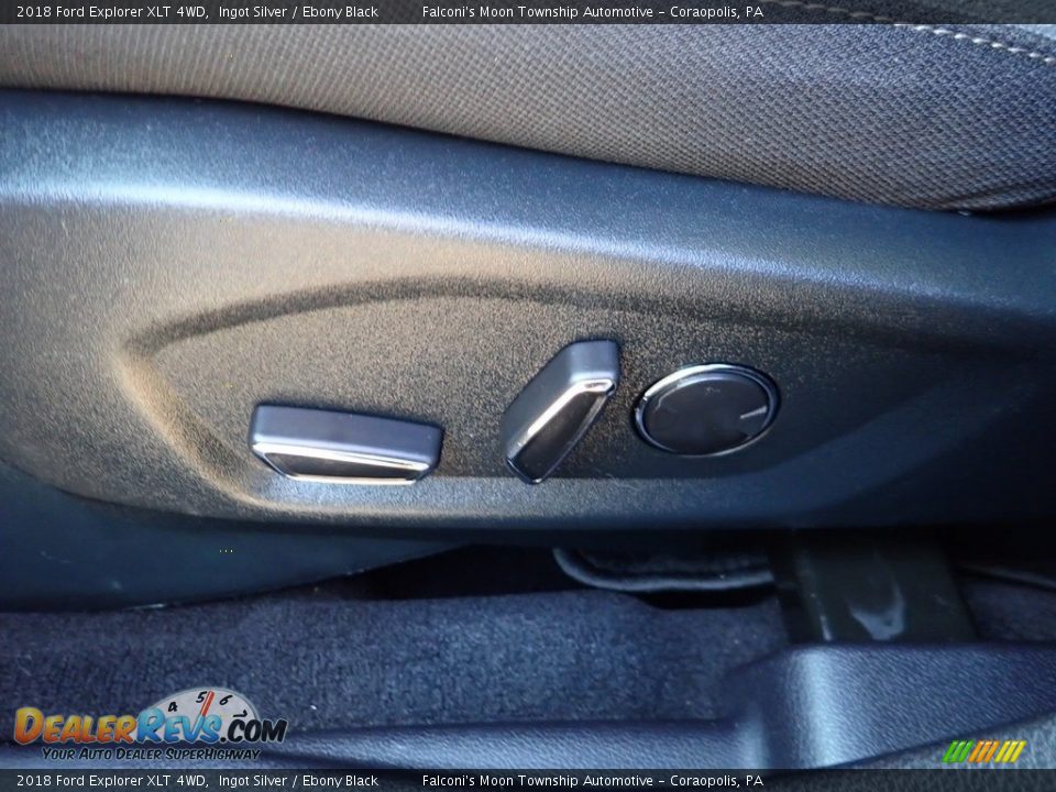 2018 Ford Explorer XLT 4WD Ingot Silver / Ebony Black Photo #20