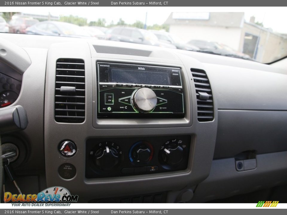 2016 Nissan Frontier S King Cab Glacier White / Steel Photo #16