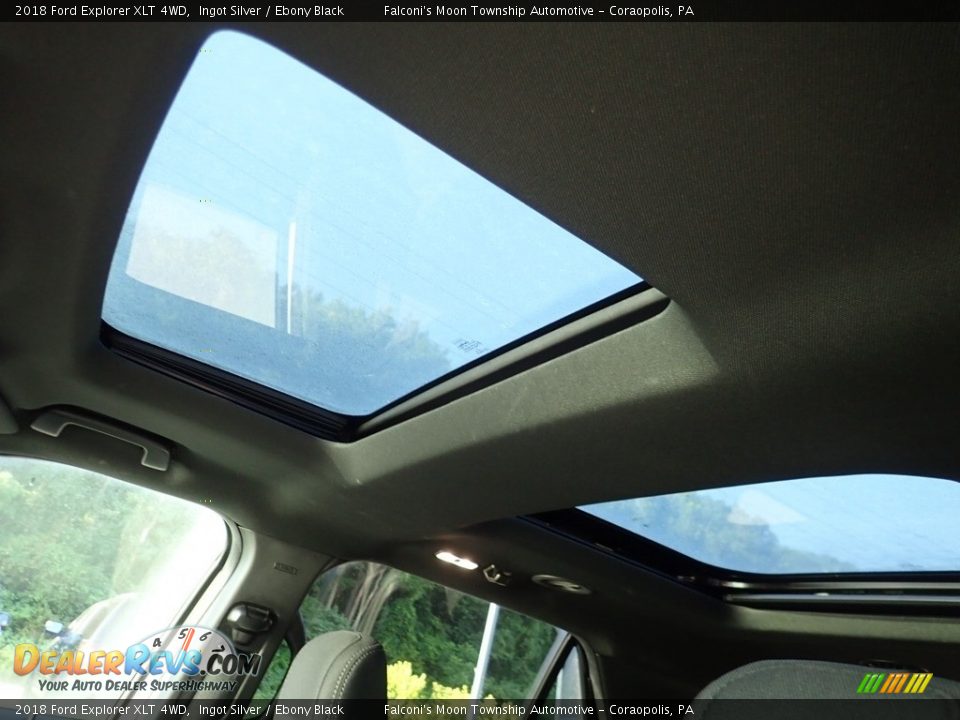 2018 Ford Explorer XLT 4WD Ingot Silver / Ebony Black Photo #21