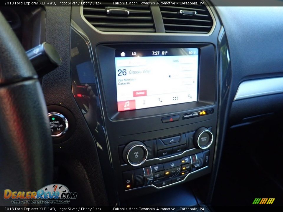 2018 Ford Explorer XLT 4WD Ingot Silver / Ebony Black Photo #22