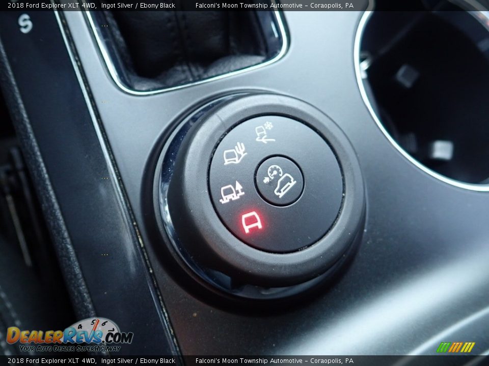 2018 Ford Explorer XLT 4WD Ingot Silver / Ebony Black Photo #25