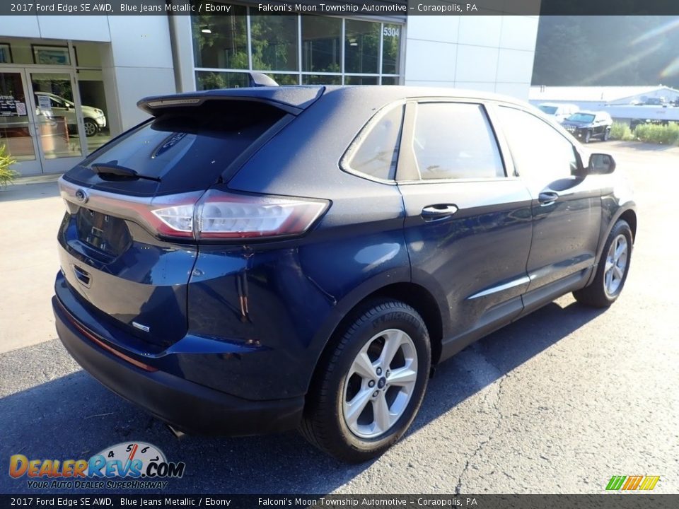 2017 Ford Edge SE AWD Blue Jeans Metallic / Ebony Photo #2