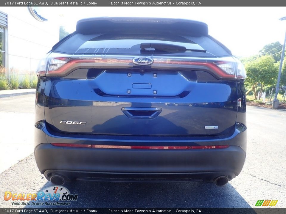 2017 Ford Edge SE AWD Blue Jeans Metallic / Ebony Photo #3