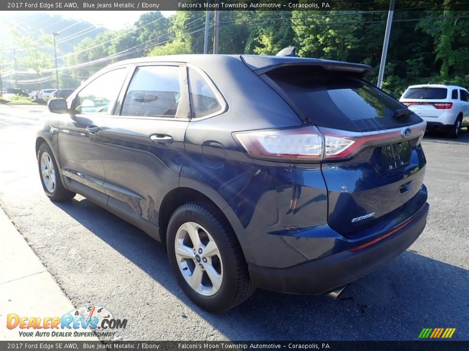 2017 Ford Edge SE AWD Blue Jeans Metallic / Ebony Photo #5