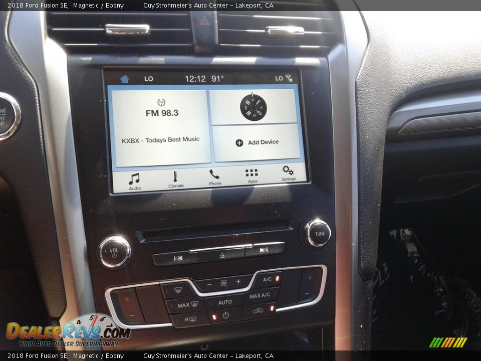 2018 Ford Fusion SE Magnetic / Ebony Photo #16