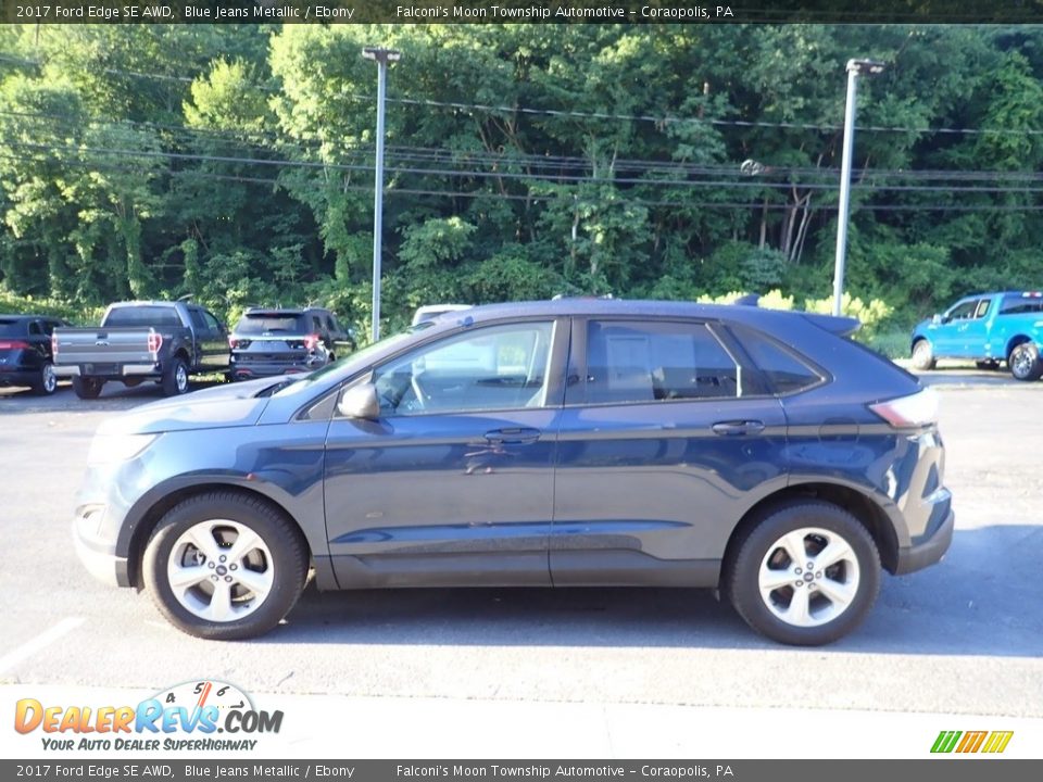 2017 Ford Edge SE AWD Blue Jeans Metallic / Ebony Photo #6