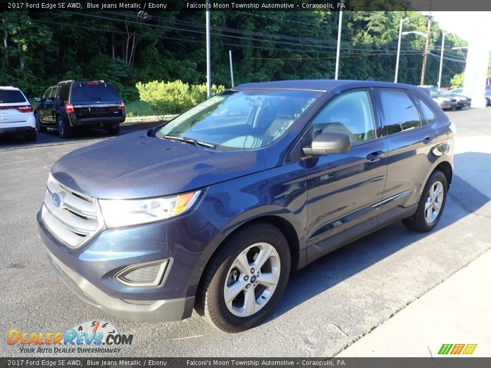 2017 Ford Edge SE AWD Blue Jeans Metallic / Ebony Photo #7