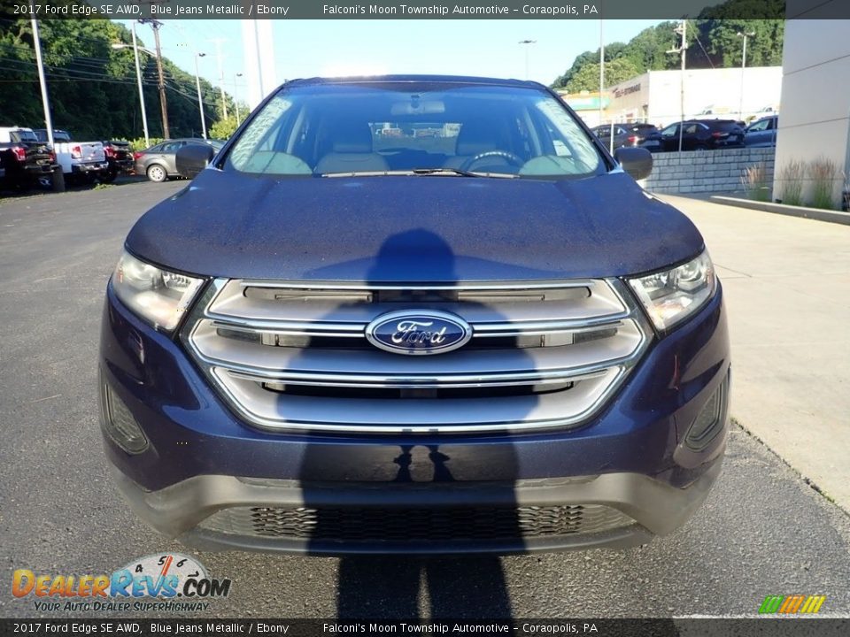 2017 Ford Edge SE AWD Blue Jeans Metallic / Ebony Photo #8