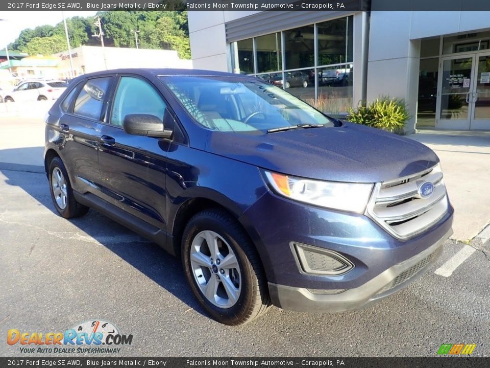 2017 Ford Edge SE AWD Blue Jeans Metallic / Ebony Photo #9