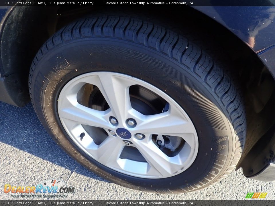 2017 Ford Edge SE AWD Blue Jeans Metallic / Ebony Photo #10