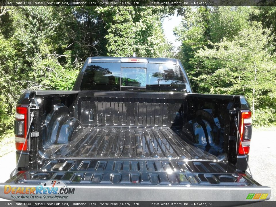 2020 Ram 1500 Rebel Crew Cab 4x4 Diamond Black Crystal Pearl / Red/Black Photo #8