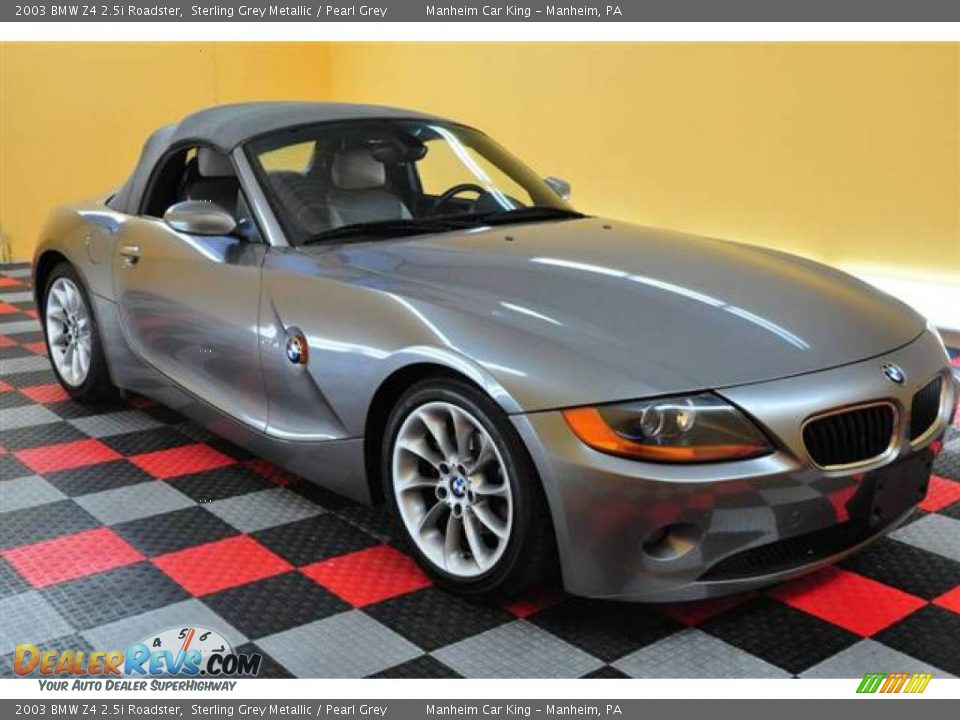 2003 BMW Z4 2.5i Roadster Sterling Grey Metallic / Pearl Grey Photo #7