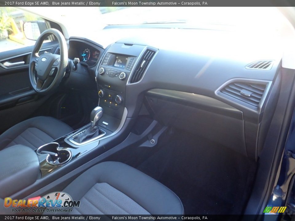 2017 Ford Edge SE AWD Blue Jeans Metallic / Ebony Photo #12