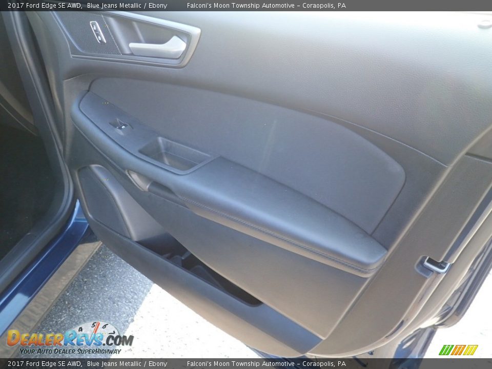 2017 Ford Edge SE AWD Blue Jeans Metallic / Ebony Photo #13