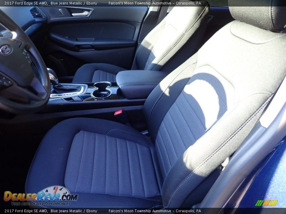 2017 Ford Edge SE AWD Blue Jeans Metallic / Ebony Photo #15