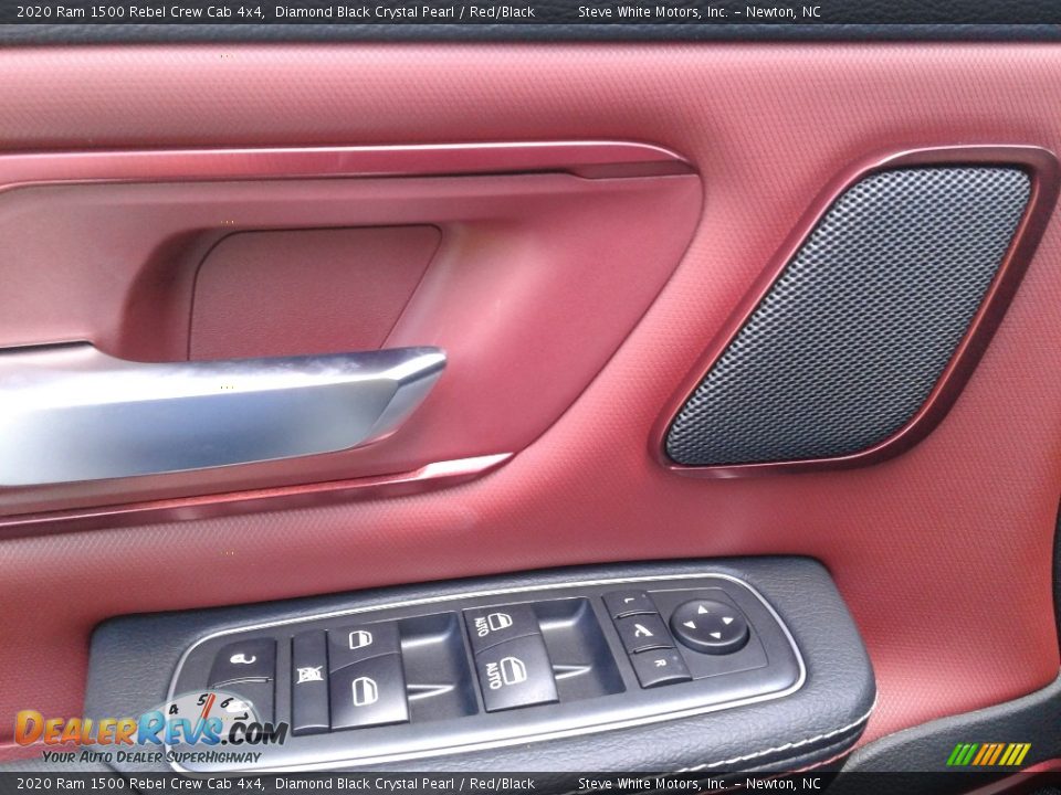 2020 Ram 1500 Rebel Crew Cab 4x4 Diamond Black Crystal Pearl / Red/Black Photo #12
