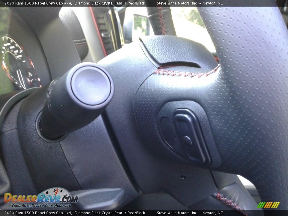 2020 Ram 1500 Rebel Crew Cab 4x4 Diamond Black Crystal Pearl / Red/Black Photo #13