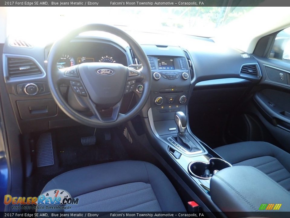 2017 Ford Edge SE AWD Blue Jeans Metallic / Ebony Photo #17