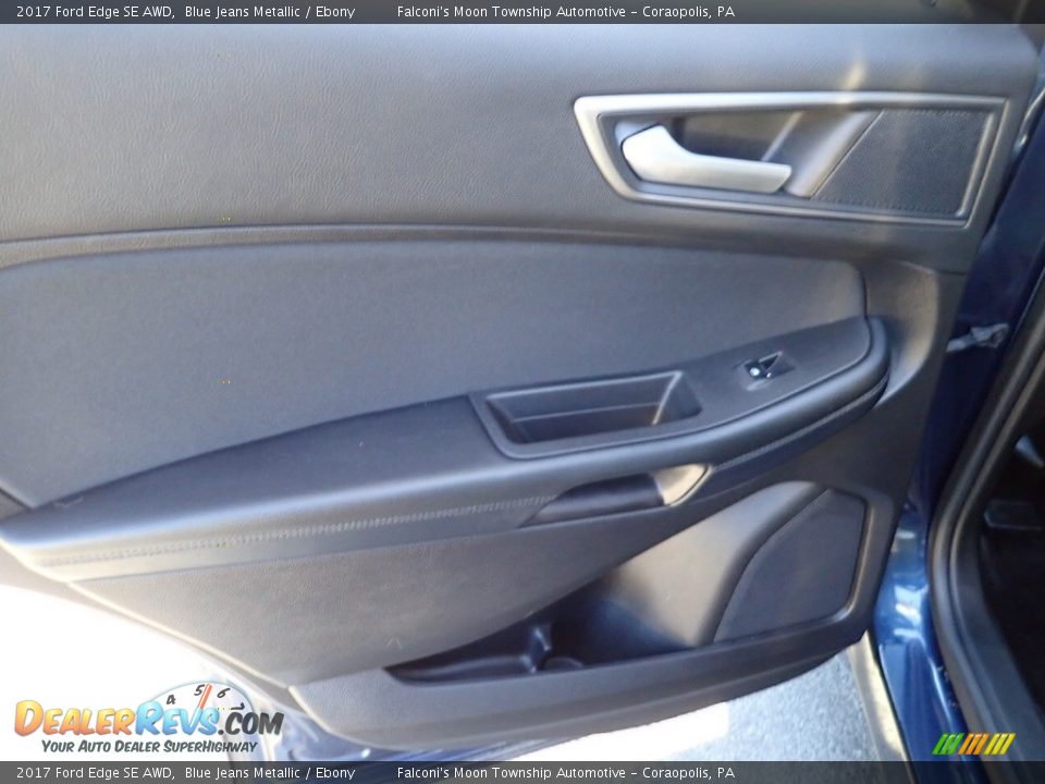 2017 Ford Edge SE AWD Blue Jeans Metallic / Ebony Photo #18