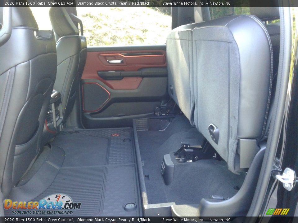 2020 Ram 1500 Rebel Crew Cab 4x4 Diamond Black Crystal Pearl / Red/Black Photo #15