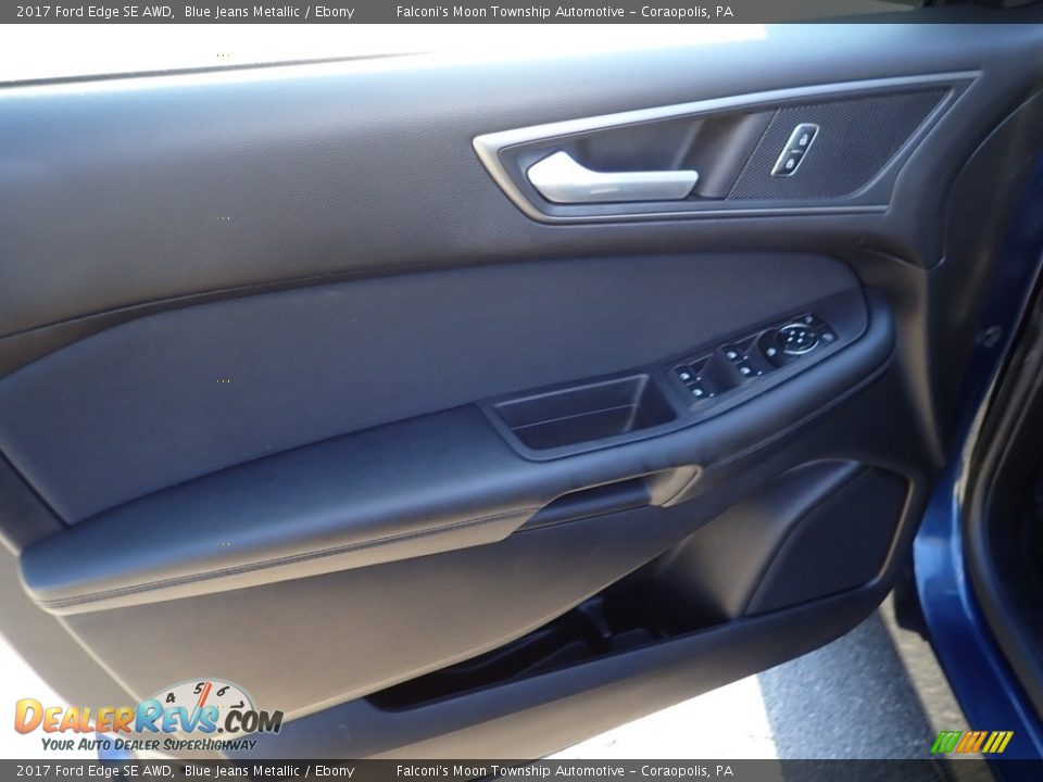 2017 Ford Edge SE AWD Blue Jeans Metallic / Ebony Photo #19