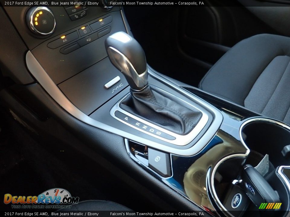 2017 Ford Edge SE AWD Blue Jeans Metallic / Ebony Photo #20