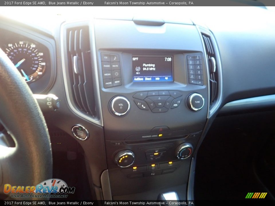 2017 Ford Edge SE AWD Blue Jeans Metallic / Ebony Photo #22
