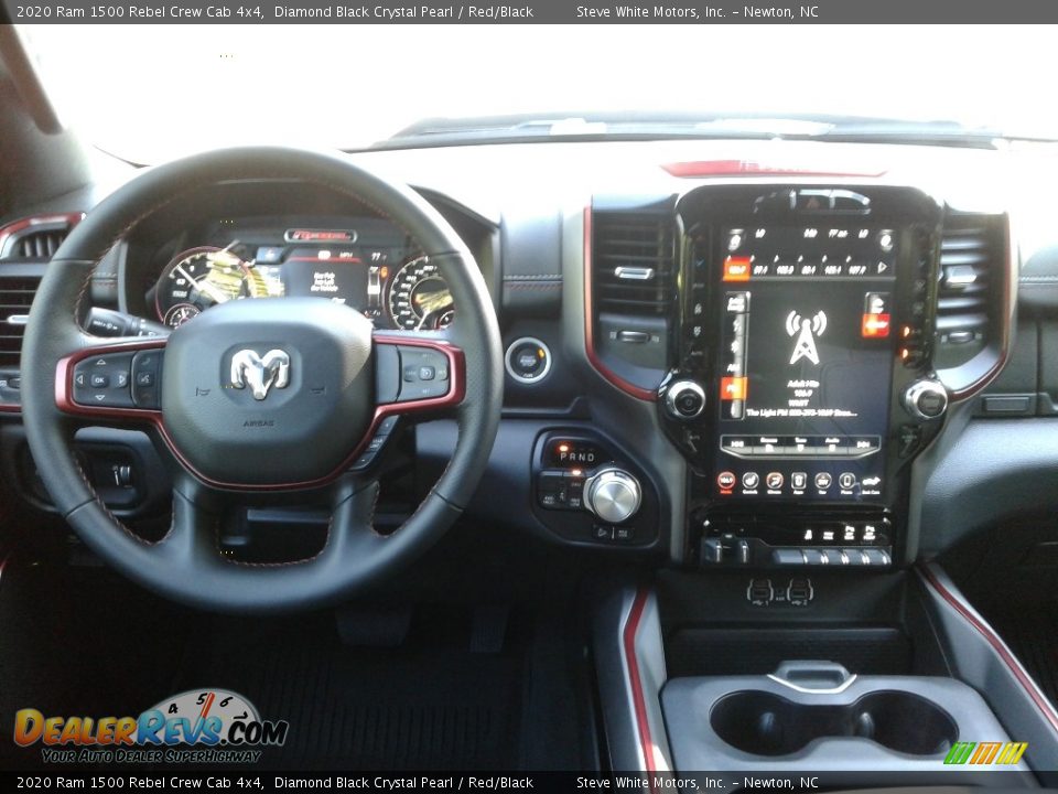 2020 Ram 1500 Rebel Crew Cab 4x4 Diamond Black Crystal Pearl / Red/Black Photo #18