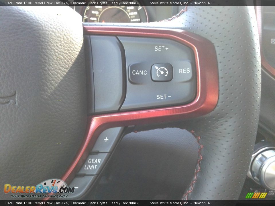 2020 Ram 1500 Rebel Crew Cab 4x4 Diamond Black Crystal Pearl / Red/Black Photo #20