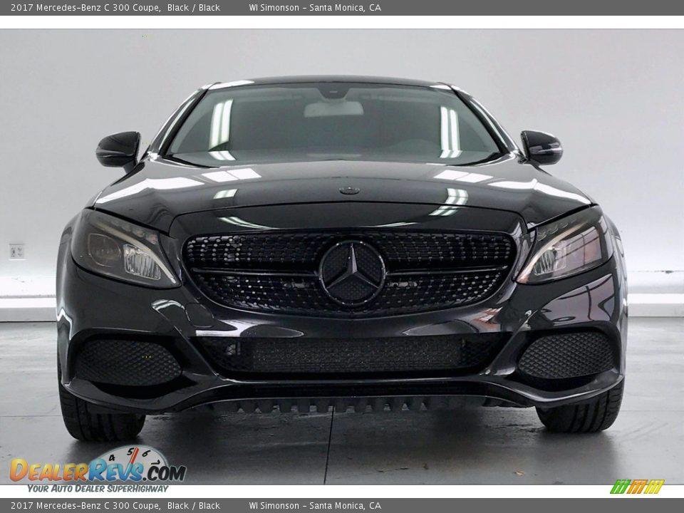 2017 Mercedes-Benz C 300 Coupe Black / Black Photo #2