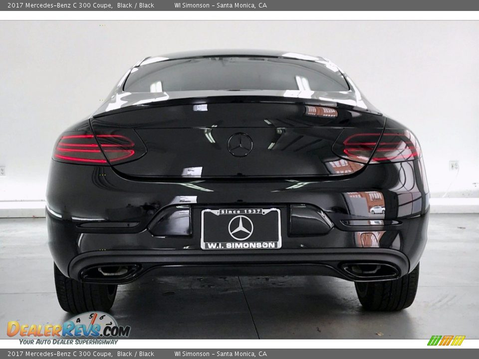 2017 Mercedes-Benz C 300 Coupe Black / Black Photo #3