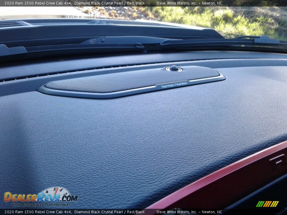 2020 Ram 1500 Rebel Crew Cab 4x4 Diamond Black Crystal Pearl / Red/Black Photo #23